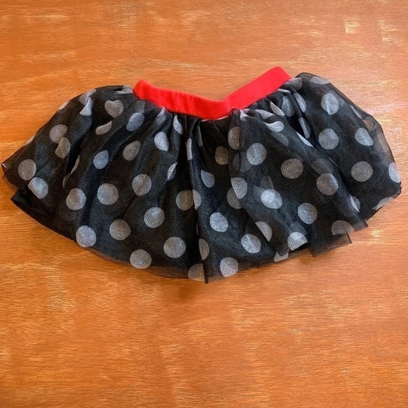 Disney Junior Minnie Black Red And White/Gray Tulle Tutu Skirt 12 Months (1307) - Picture 1 of 4